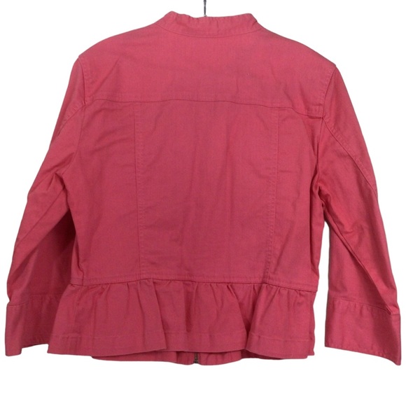Ruby Rd Women’s Denim Zip Front Jacket Sz 12 - Picture 2 of 3